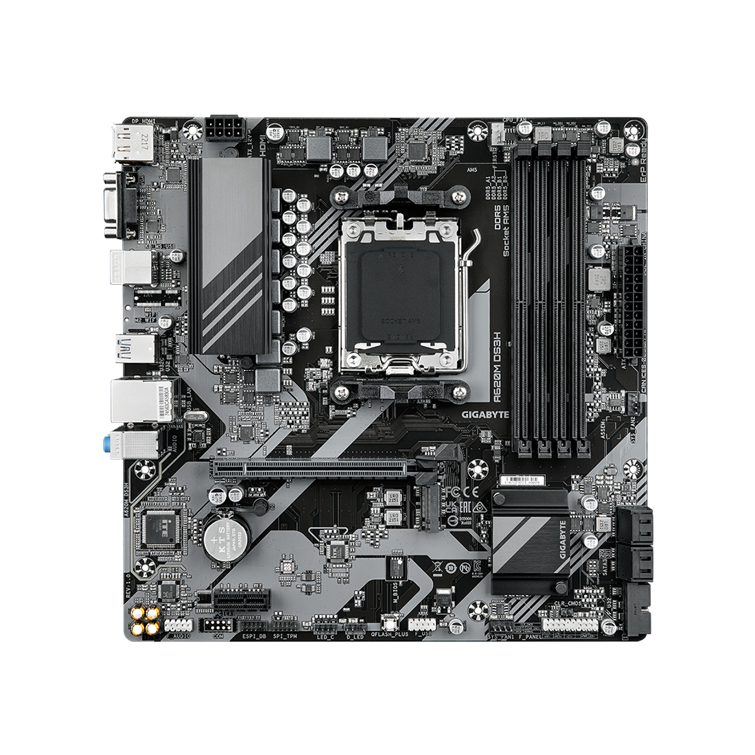 Материнская плата Gigabyte A620M DS3H — изображение 2