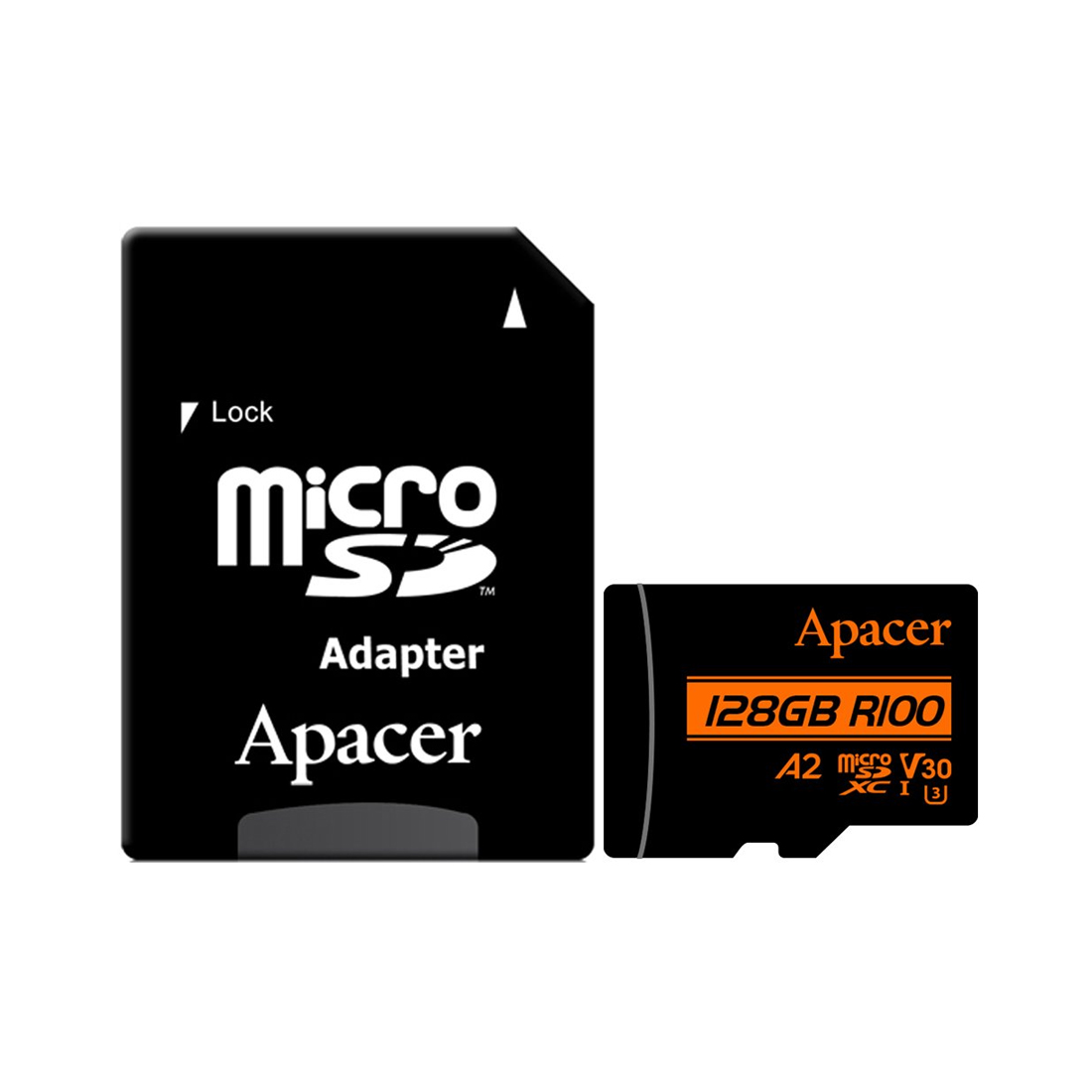 Карта памяти Apacer AP128GMCSX10U8-R 128GB с адаптером SD — изображение 2