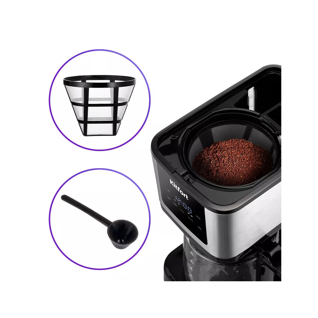 Кофеварка капельная Kitfort КТ-7217 — изображение 3