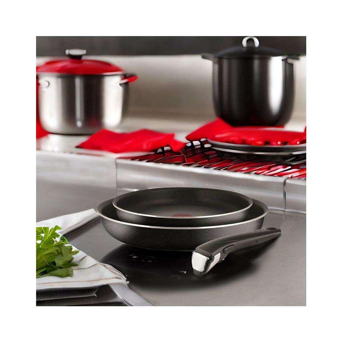 Набор сковородок Tefal Ingenio Black 5 04238830 22-26см — изображение 3