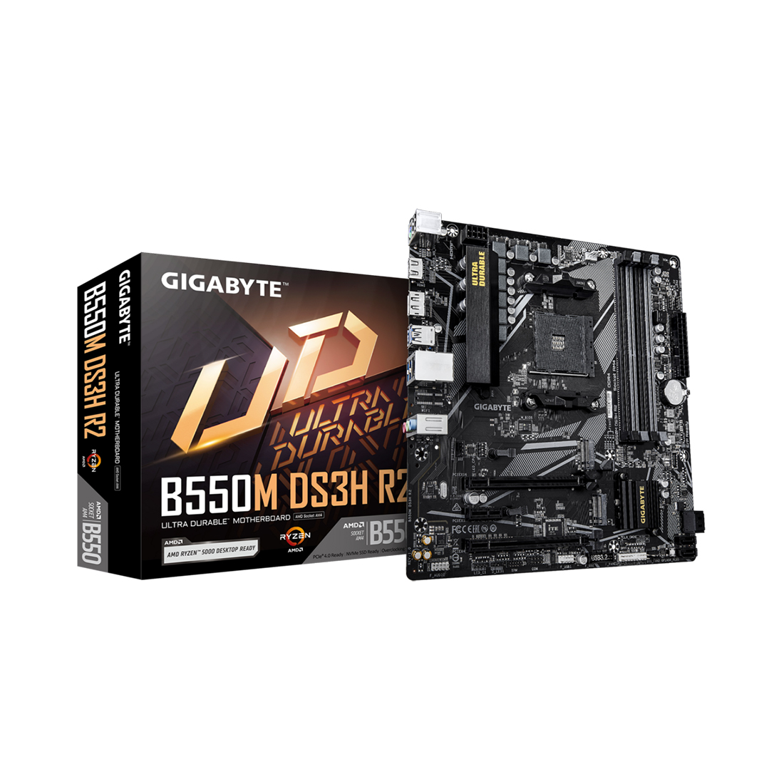 Материнская плата Gigabyte B550M DS3H R2
