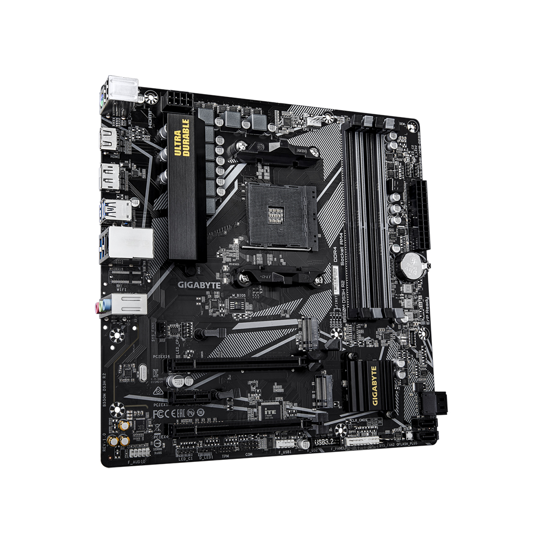 Материнская плата Gigabyte B550M DS3H R2 — изображение 3