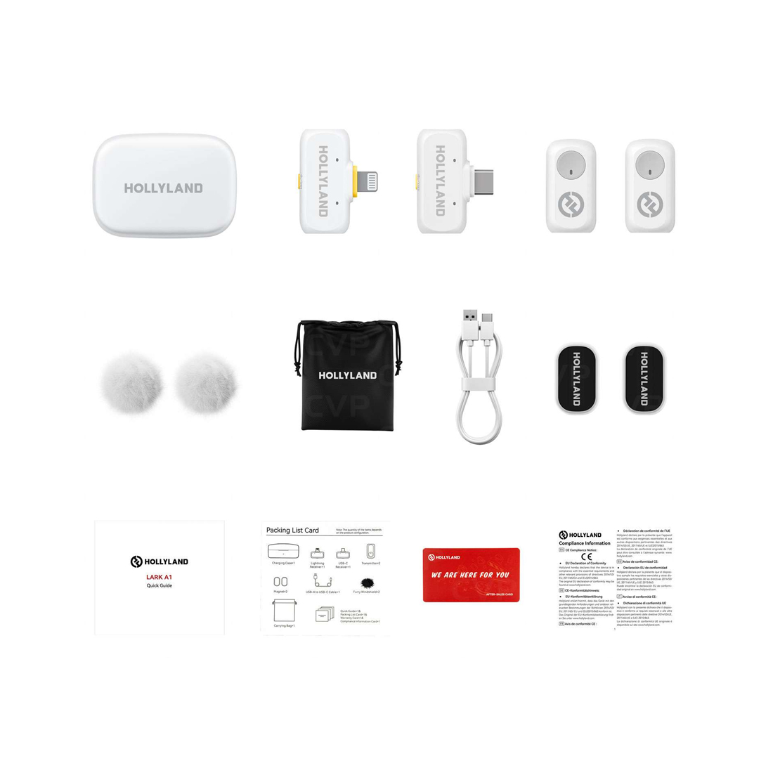 Петличный микрофон Hollyland Lark A1 Combo Белый — изображение 3