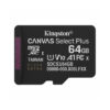 Карта памяти Kingston SDCS3/64GBSP Canvas Select Plus A1 U1 V10 64GB