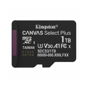 Карта памяти Kingston SDCS3/1TBSP Canvas Select Plus A1 U3 V30 1TB