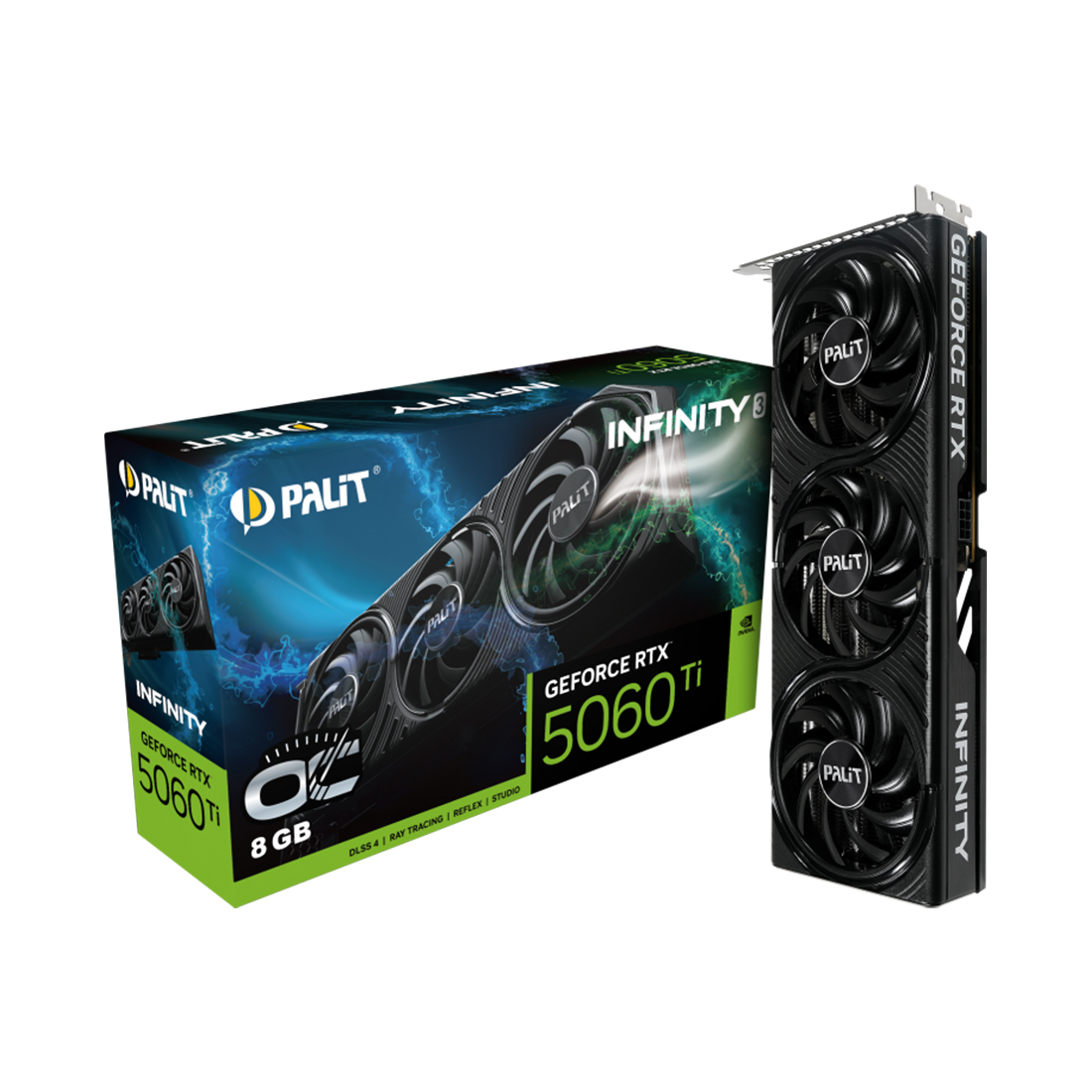 Видеокарта PALIT RTX5060Ti INFINITY 3 OC 8GB (NE7506TS19P1-GB2062S) — изображение 3