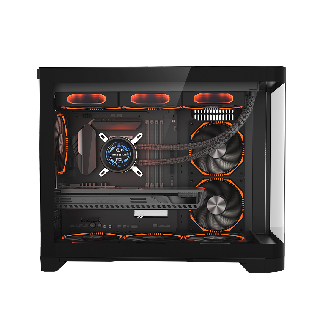 Компьютерный корпус 1STPLAYER UV6 WHITE без Б/П — изображение 3