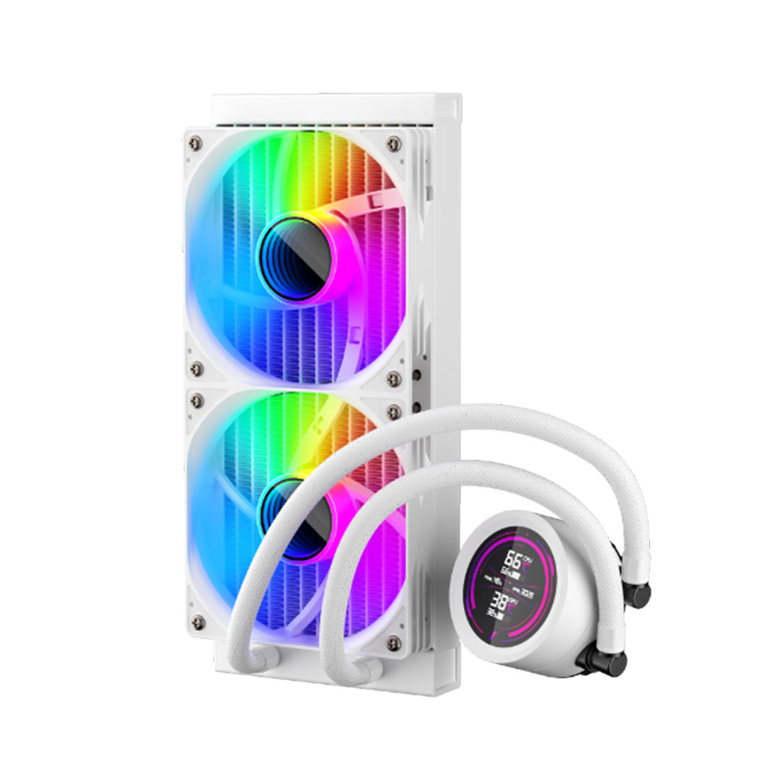 Кулер с водяным охлаждением 1STPLAYER TS4 240 WHITE — изображение 3