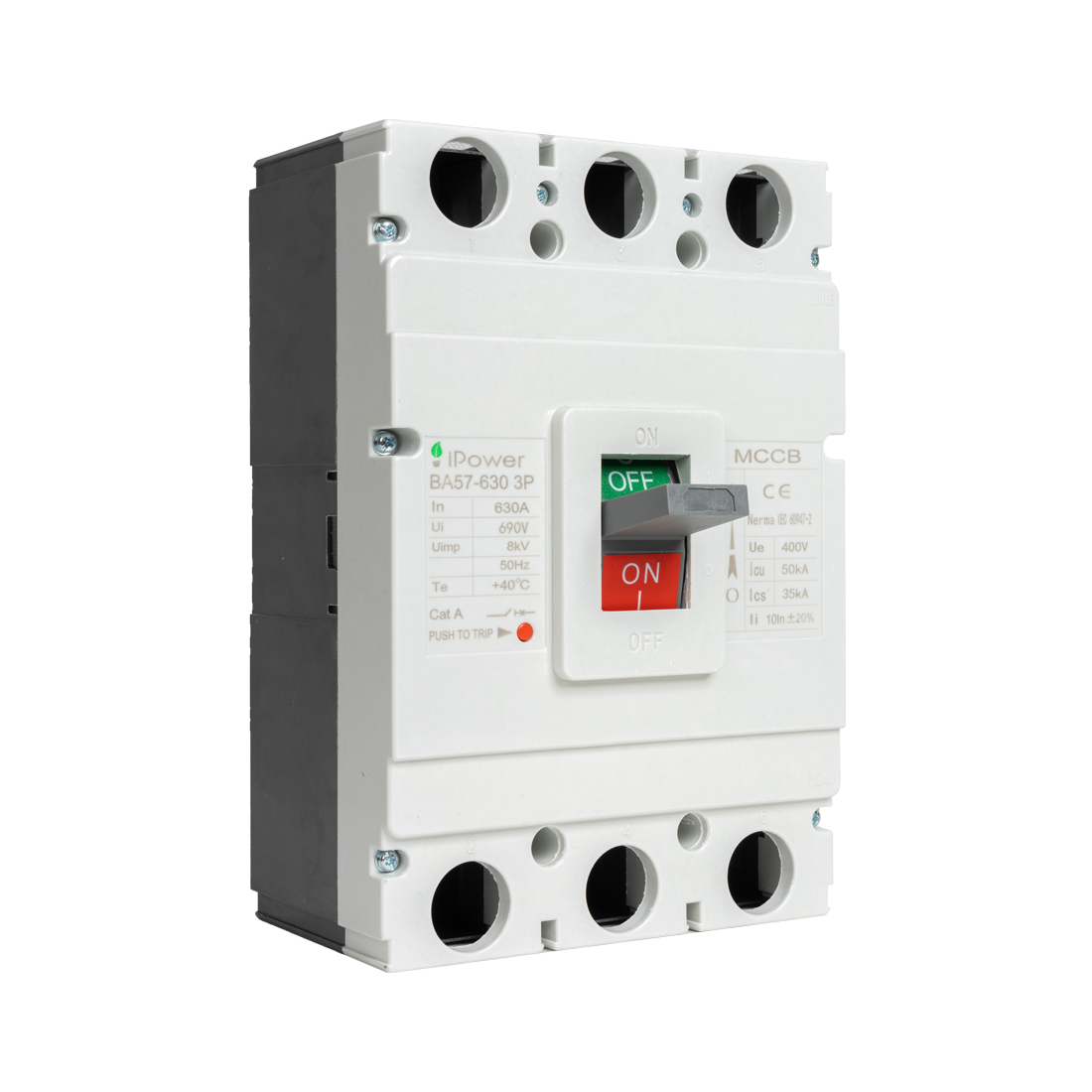 Автоматический выключатель iPower ВА57-630 3P 630A