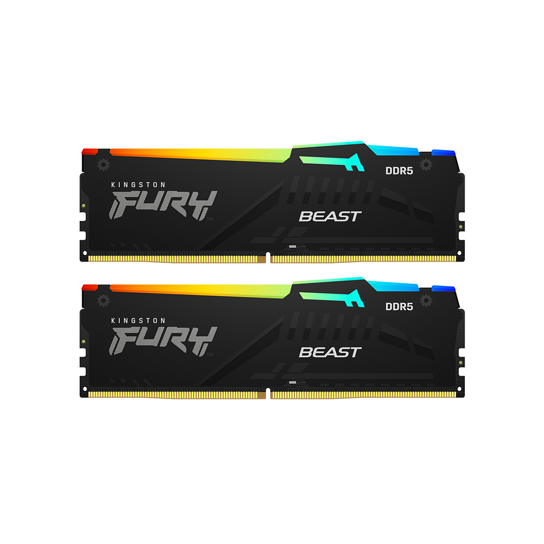 Комплект модулей памяти Kingston FURY Beast RGB KF556C40BBAK2-32 DDR5 32GB (Kit 2x16GB) 5600MHz — изображение 2