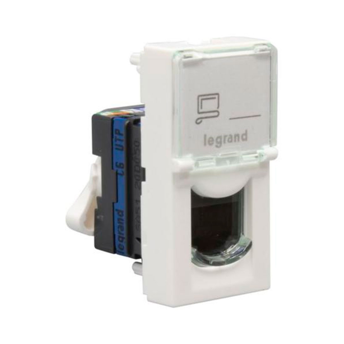 Розетка 1xRJ45 Cat.6 Legrand Mosaic