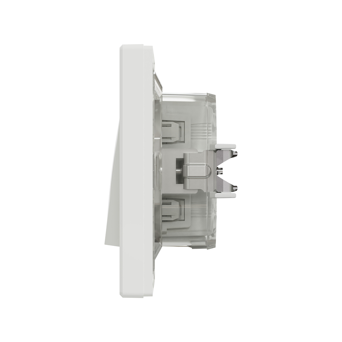 Выключатель одноклавишный SE EPH0100221 Asfora 10AX IP44 в сборе быстрозажим. клеммы белый — изображение 3