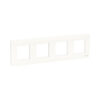 Рамка SE NU200818 Unica Studio 4 постовая белый