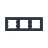 Рамка горизонтальная SE EPH5800371 Asfora 3 постовая антрацит