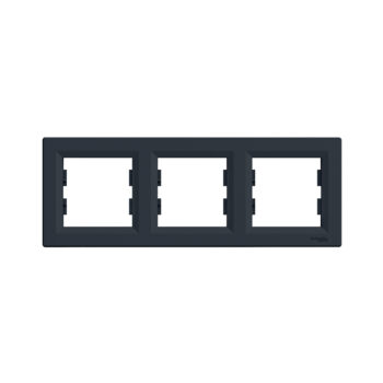 Рамка горизонтальная SE EPH5800371 Asfora 3 постовая антрацит