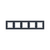 Рамка горизонтальная SE EPH5800571 Asfora 5 постовая антрацит