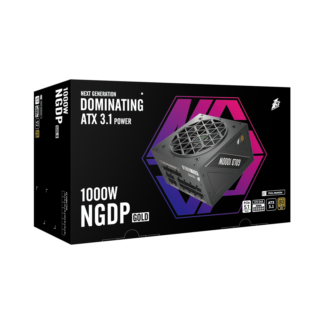 Блок питания 1STPLAYER NGDP 1000W Gold — изображение 3