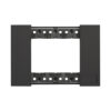 Рамка декоративная Bticino KA4803KG Living Now 3 модуля черный