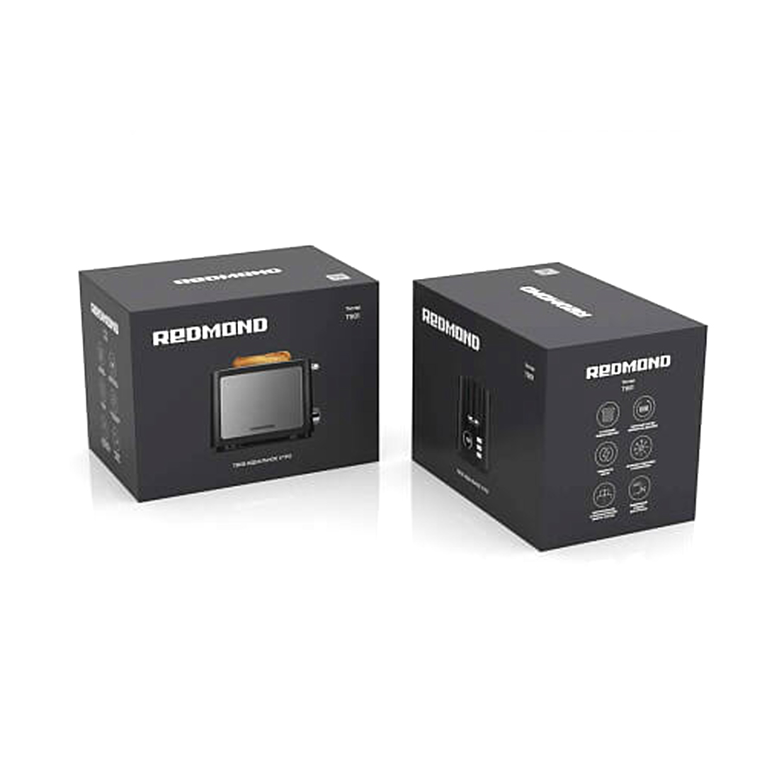 Тостер Redmond T901 Черный / хром — изображение 3