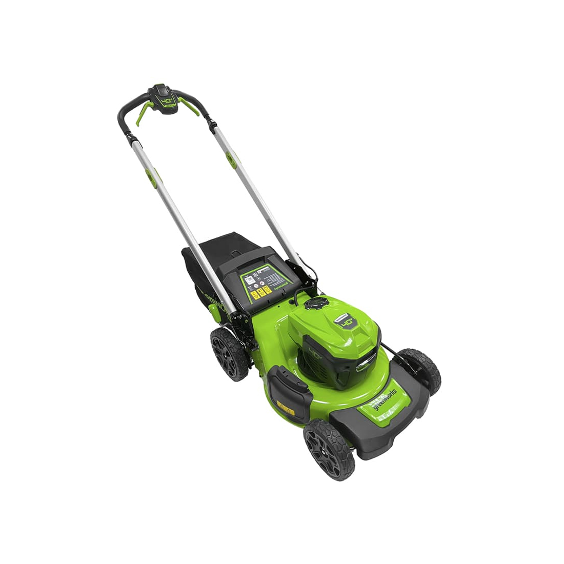 Газонокосилка аккумуляторная Greenworks 40V 48 см бесщеточная самоходная c 1хАКБ 4 Ач и ЗУ — изображение 3