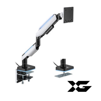 Настольный кронштейн с газлифтом XG MGG-1749 white для 1 монитора (17"-49") Белый
