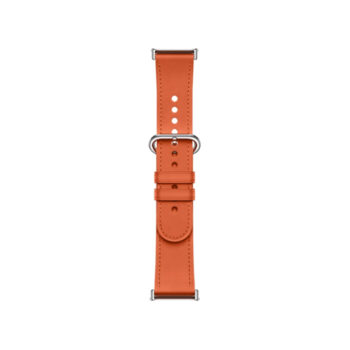 Кожаный сменный браслет Xiaomi Leather Quick Release Strap Coral orange