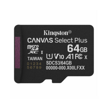 Карта памяти Kingston SDCS3/64GBSP Canvas Select Plus A1 U1 V10 64GB