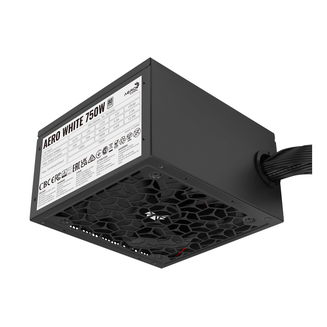 Блок питания Aerocool AERO WHITE 750W — изображение 3