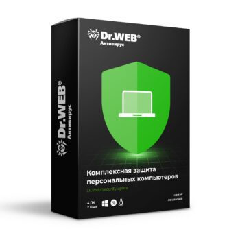 Антивирус Dr.Web Security Space 24М 4 ПК новая лицензия