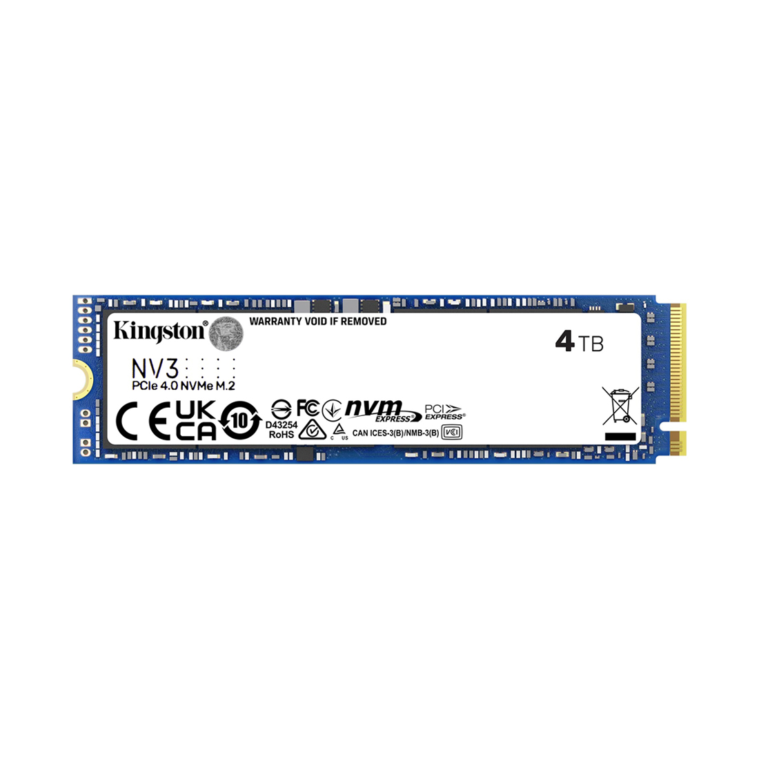 Твердотельный накопитель SSD Kingston NV3 SNV3S/4000G M.2 NVMe PCIe 4.0x4