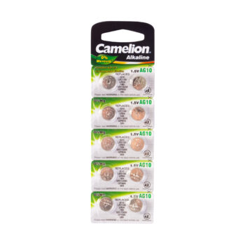 Батарейка CAMELION Alkaline AG10-BP10(0%Hg) 10 шт. в блистере