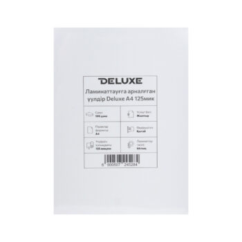 Пленка для ламинирования Deluxe A4 125мик 100шт