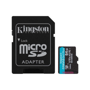 Карта памяти Kingston SDCG4/64GB Canvas Go Plus A2 U3 V30 64GB