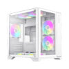 Компьютерный корпус Gamemax Infinity Mini 7 ARGB Fans + Controller White без Б/П