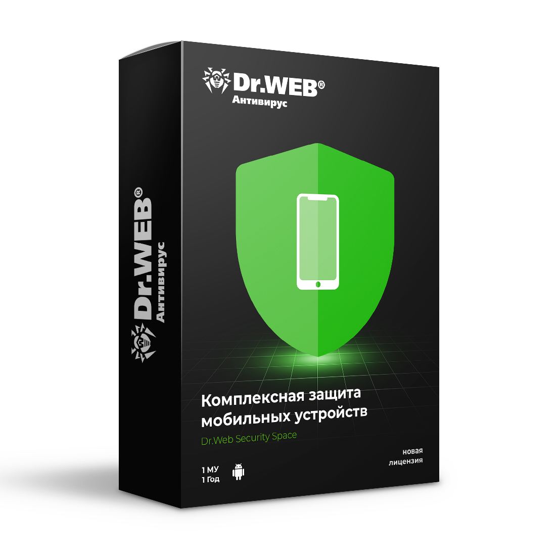 Антивирус Dr.Web Security Space для мобильных устройств 12М 1 МУ новая лицензия